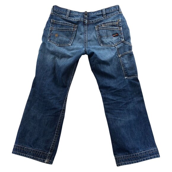 Ariat Mens Work Jeans Size 34/30 Flame-Resistant Low Rise M4 Boot Leg Cotton - Picture 2 of 16